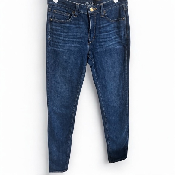 Spanx The Slim X Skinny Dark Wash Tummy Control Jeans Size 28 - Picture 2 of 2